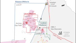The Lixu license offshore Morocco with the proposed Anchois gas project. The Lixu license offshore Morocco with the proposed Anchois gas project.