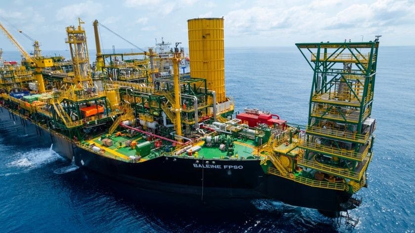 The upgraded and modified Firenze FPSO, now the Baleine FPSO, is allowing Eni to produce from its deepwater Baleine field, deemed to be the largest hydrocarbon discovery in C&ocirc;te d'Ivoire.