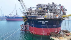 The renamed FPSO Petrojarl Kong and FSO Yamoussoukro undergoing their upgrade and modifications program at the Drydocks World port facility in Dubai. The renamed FPSO Petrojarl Kong and FSO Yamoussoukro undergoing their upgrade and modifications program at the Drydocks World port facility in Dubai.