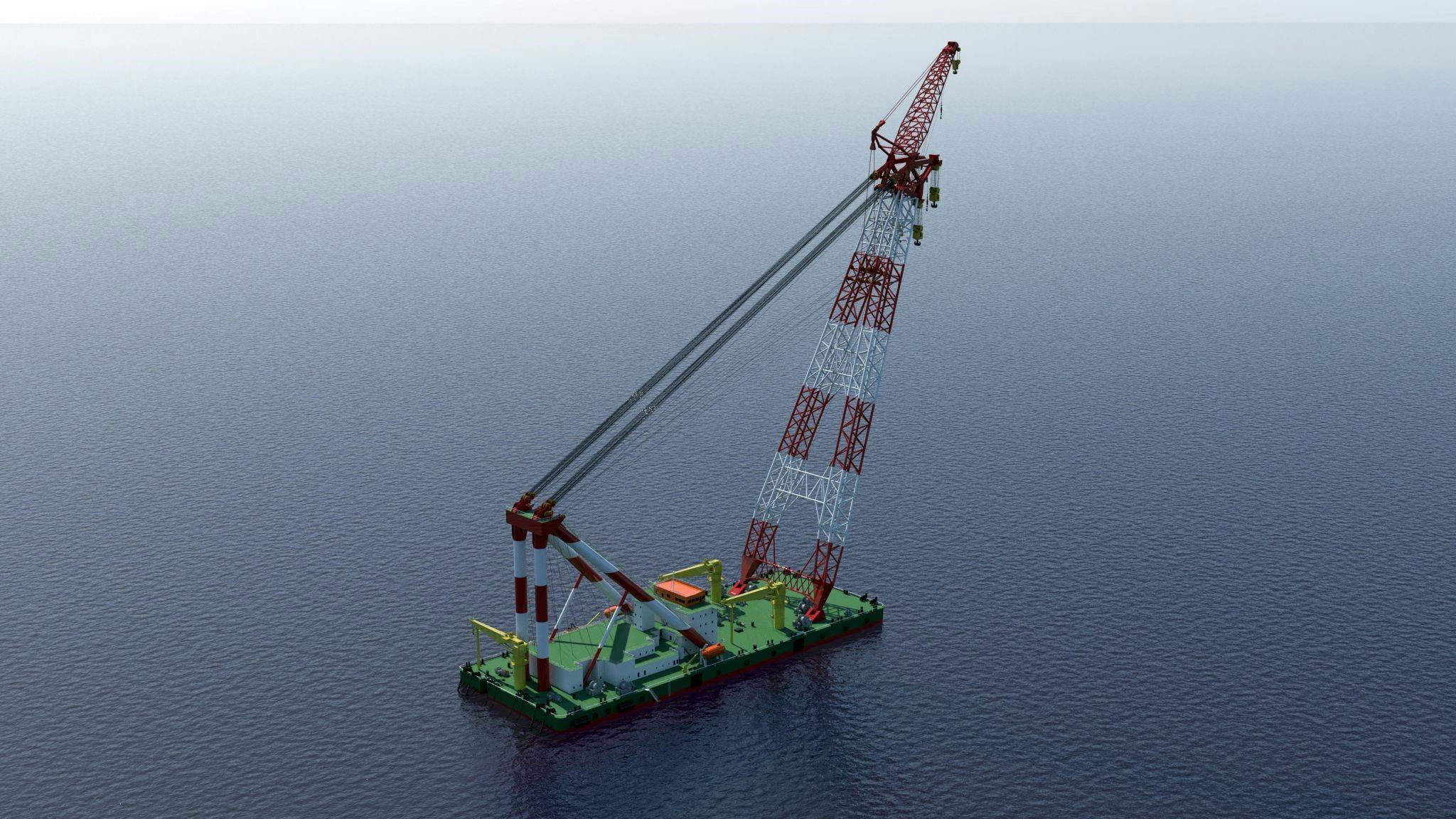 Design, construction, testing, and commissioning of the 5,000-metric ton floating sheerleg crane should last around 24 months, with completion scheduled for 2Q 2026.