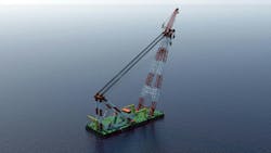 Design, construction, testing, and commissioning of the 5,000-metric ton floating sheerleg crane should last around 24 months, with completion scheduled for 2Q 2026. Design, construction, testing, and commissioning of the 5,000-metric ton floating sheerleg crane should last around 24 months, with completion scheduled for 2Q 2026.