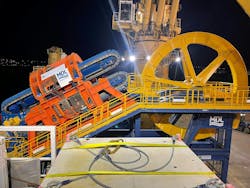 MDL's Wheeled Horizontal Lay System was mobilized for its 22-month decommissioning campaign offshore Brazil. MDL's Wheeled Horizontal Lay System was mobilized for its 22-month decommissioning campaign offshore Brazil.