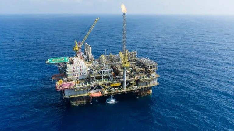 P55 platform on the Roncador field