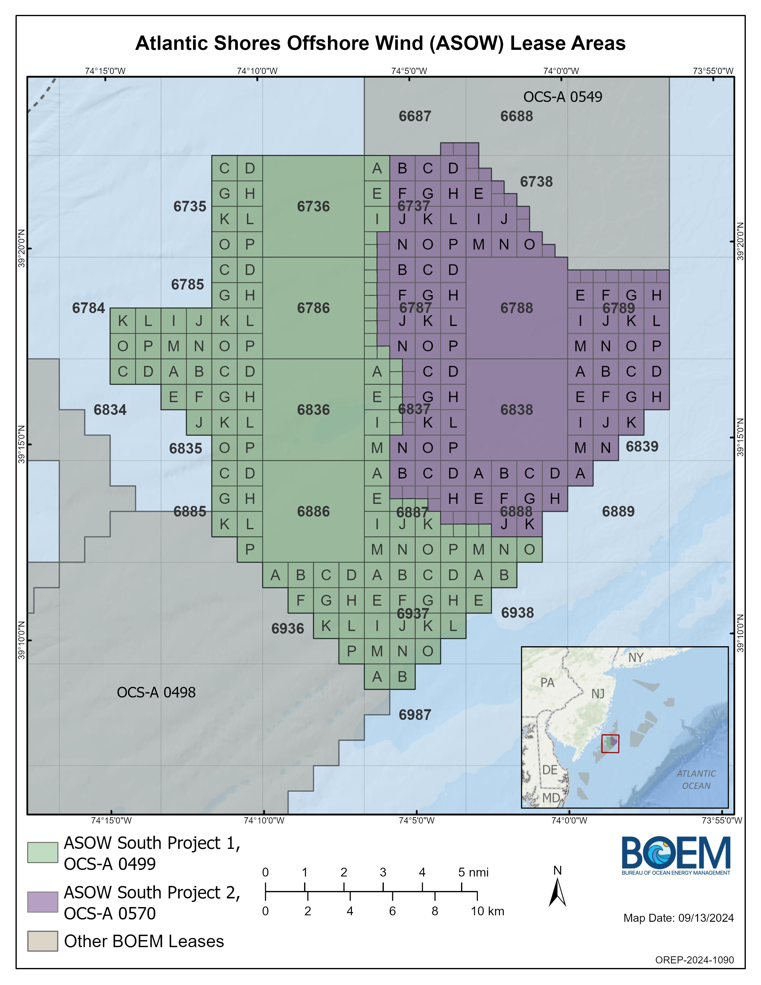 Atlantic Shores Offshore Wind Lease Areas