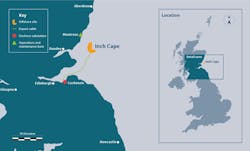 Inch Cape Offshore Wind Farm, currently progressing toward full construction, will feature up to 72 turbines sited 15 km off the Angus Coast in the North Sea. Inch Cape Offshore Wind Farm, currently progressing toward full construction, will feature up to 72 turbines sited 15 km off the Angus Coast in the North Sea.