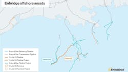 The Canyon oil export pipeline system and the Canyon gas gathering system will provide transportation service for bp’s Kaskida field development project, and possibly future Paleogene production. The Canyon oil export pipeline system and the Canyon gas gathering system will provide transportation service for bp’s Kaskida field development project, and possibly future Paleogene production.