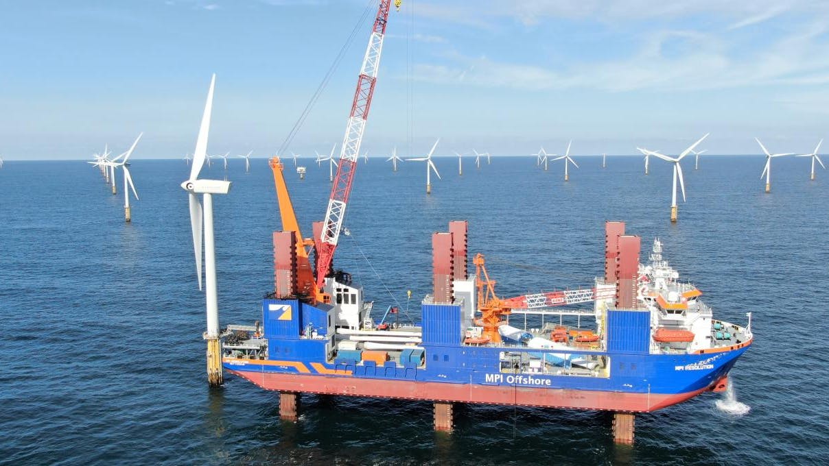 The MPI Resolution offshore installation vessel will be tasked with servicing Vattenfall turbines with a maximum power output of 5 MW across Northern Europe.