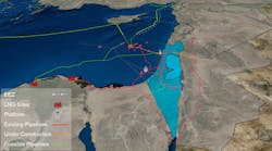 The Leviathan reservoir was discovered in December 2010 by NewMed Energy (with a working interest of 45.3%), Chevron (which was called 'Noble Energy' at the time, with a working interest of 39.7%) and Ratio (with a working interest of 15%). The Leviathan reservoir was discovered in December 2010 by NewMed Energy (with a working interest of 45.3%), Chevron (which was called 'Noble Energy' at the time, with a working interest of 39.7%) and Ratio (with a working interest of 15%).