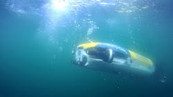 The Freedom AUV was deployed at an offshore test site in Norway. The Freedom AUV was deployed at an offshore test site in Norway.