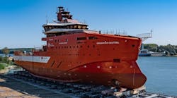 Ahead of its SOV starting long-term charter for EnBW, North Star’s Grampian Kestrel commissioning SOV will front run at the He Dreiht wind farm. Ahead of its SOV starting long-term charter for EnBW, North Star’s Grampian Kestrel commissioning SOV will front run at the He Dreiht wind farm.