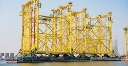 Lamprell's fifth project, comprising two production decks and one jacket, is making headway. Lamprell's fifth project, comprising two production decks and one jacket, is making headway.