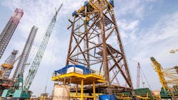 For Lamprell's third project, involving one production deck and four jackets, the fabrication of all four jackets has been completed. Installation activities are set to begin later this year. Meanwhile, the production deck is being fabricated and is on track for completion in 2025. For Lamprell's third project, involving one production deck and four jackets, the fabrication of all four jackets has been completed. Installation activities are set to begin later this year. Meanwhile, the production deck is being fabricated and is on track for completion in 2025.