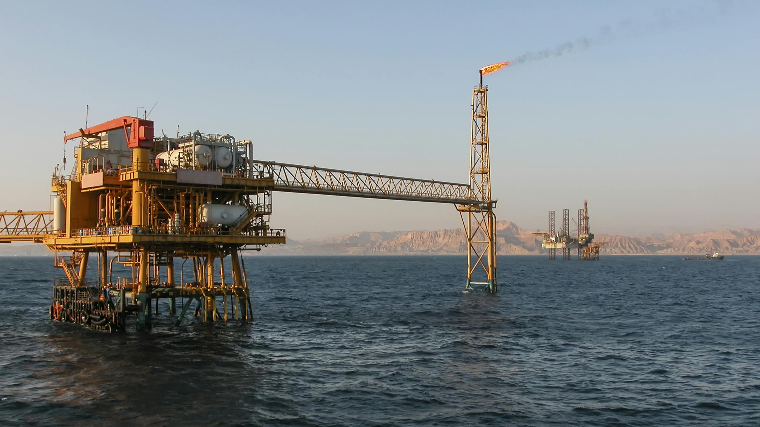 offshore platform flaring