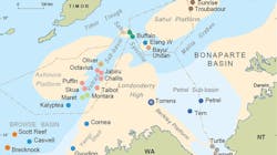 Bonaparte Basin map Bonaparte Basin map