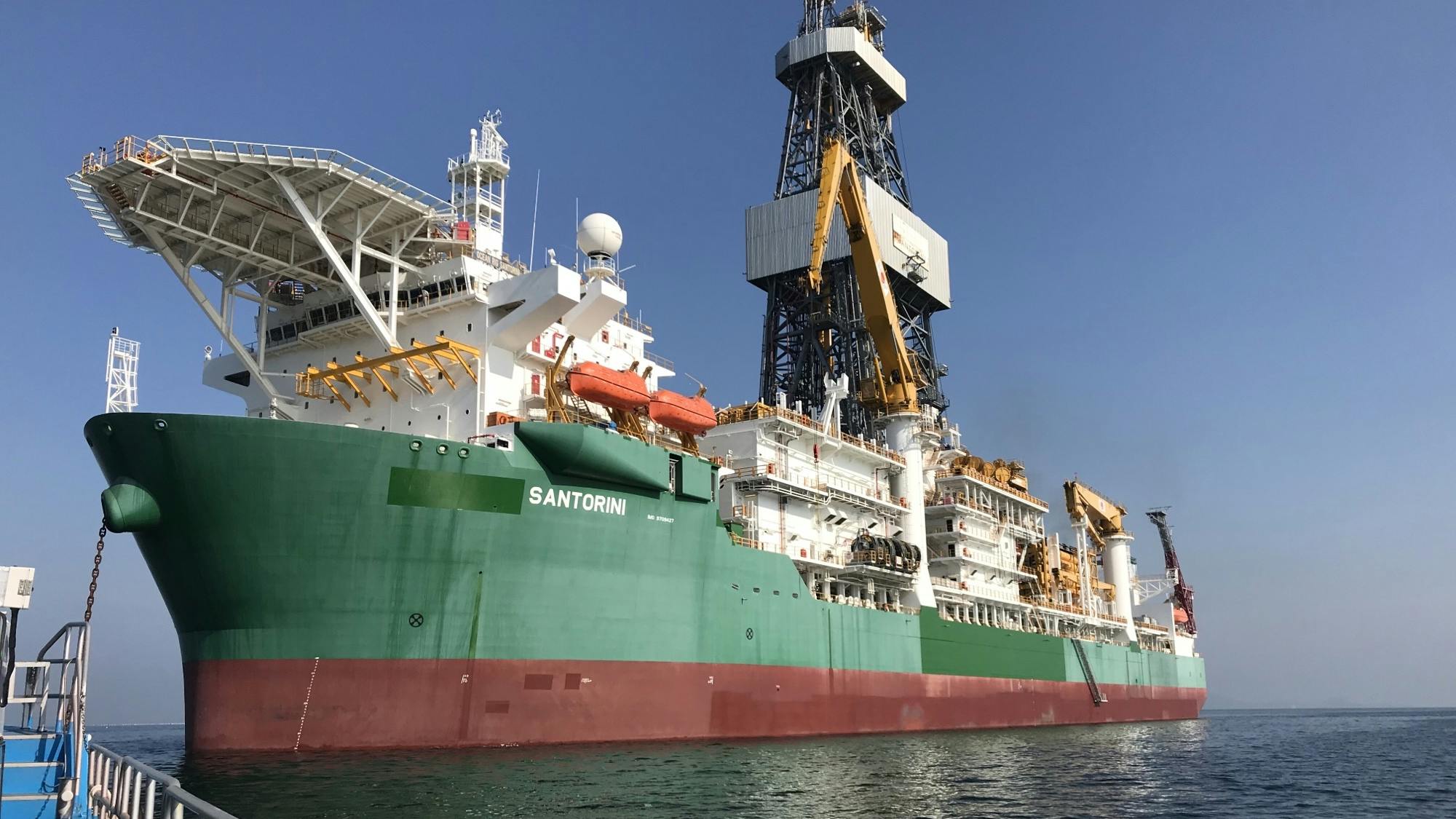 Saipem's Santorini drillship will be reportedly undertaking drilling operations at Galp Energia's Mopane discovery site offshore Namibia.