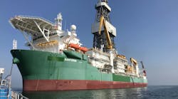 Saipem's Santorini drillship will be reportedly undertaking drilling operations at Galp Energia's Mopane discovery site offshore Namibia. Saipem's Santorini drillship will be reportedly undertaking drilling operations at Galp Energia's Mopane discovery site offshore Namibia.