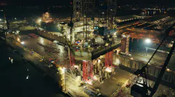 Mammoet says that repair work on Noble Regina Allen jackup was accomplished in three months using its Mega Jack 5200 system.