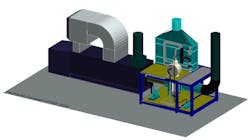 A 3D render of a once-through steam generator (OTSG) A 3D render of a once-through steam generator (OTSG)