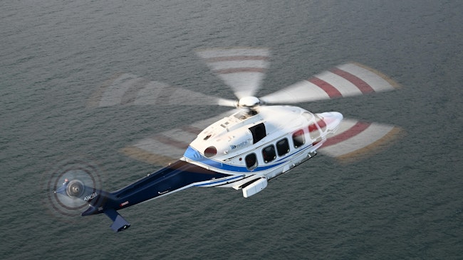 Omni's Leonardo AW189 super-medium aircraft.