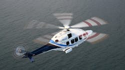 Omni's Leonardo AW189 super-medium aircraft. Omni's Leonardo AW189 super-medium aircraft.
