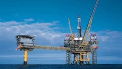 Harold platform in the Danish North Sea Harold platform in the Danish North Sea