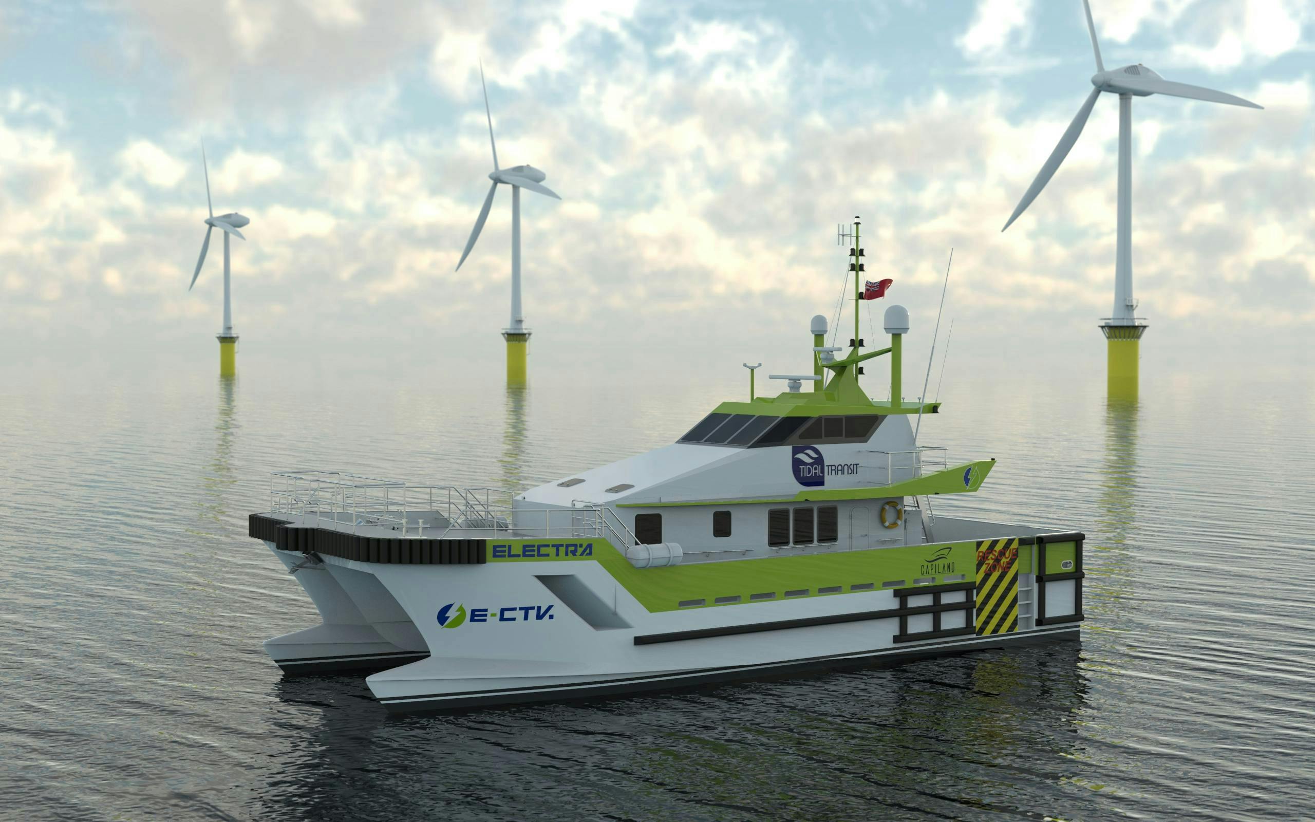 e-Ginny crew transfer vessel