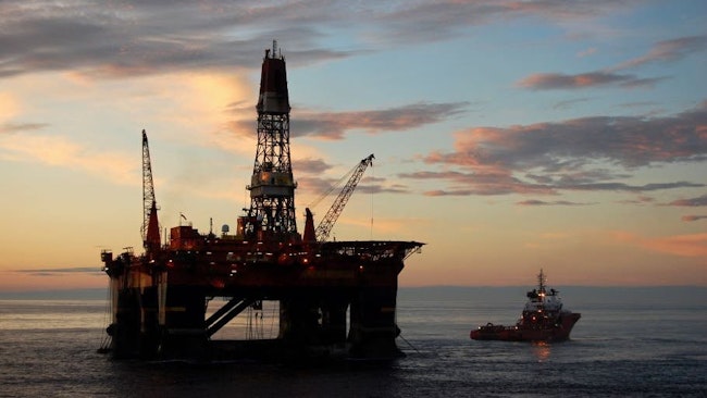 North Sea oil and gas operation
