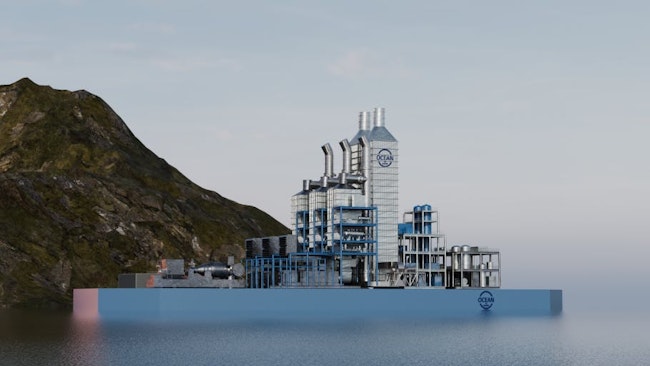 Illustration of the floating power hub concept