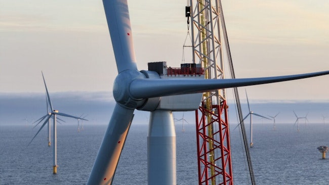 final wind turbine installed on Moray West