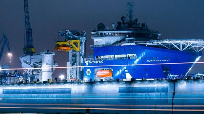 North Sea Giant construction vessel