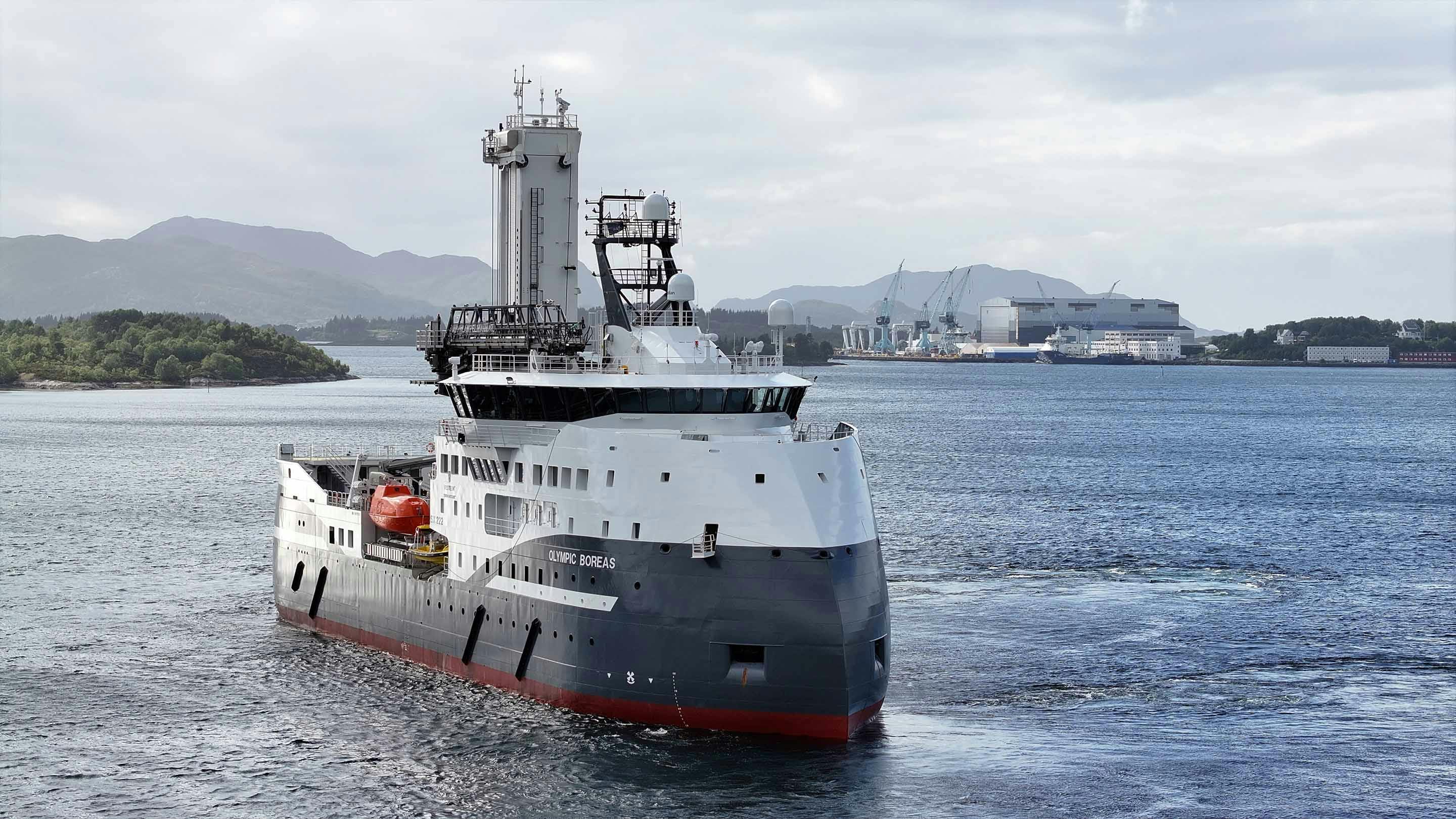 The construction service operation vessel (CSOV) Olympic Boreas.