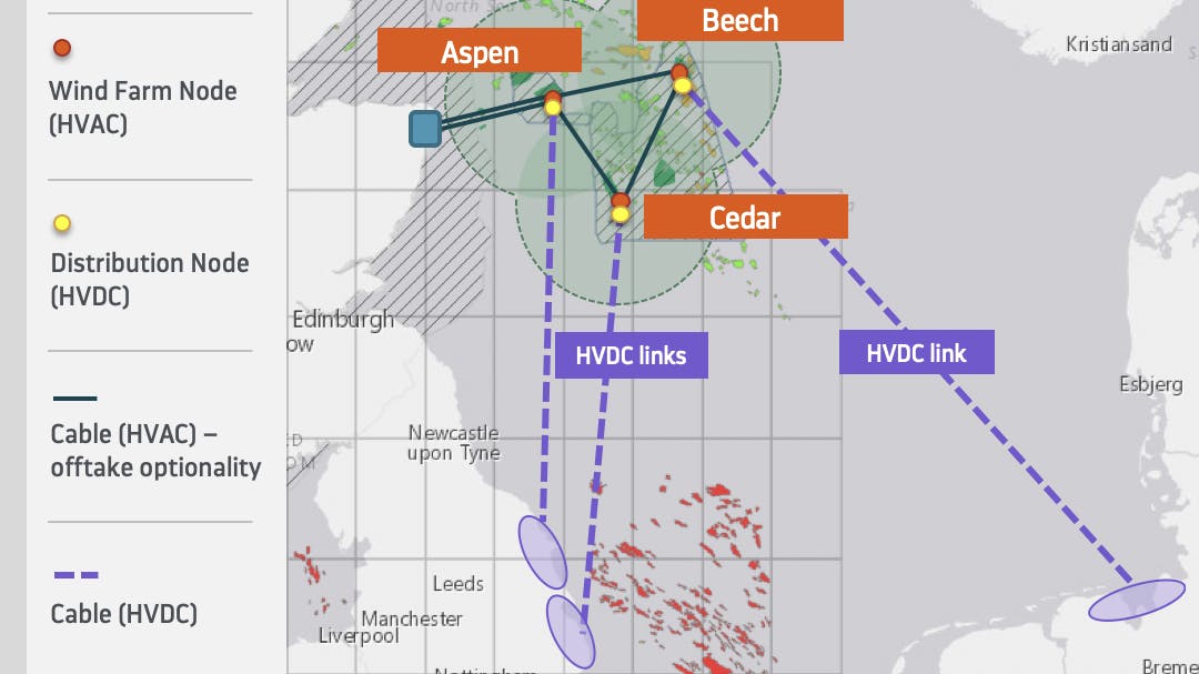 Aspen, Beech and Cedar offshore wind farms