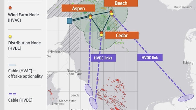 Aspen, Beech and Cedar offshore wind farms