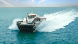 Strategic Marine Celebrates Signing And Delivery Of First Surface Effect Ship (SES) To AES Strategic Marine Celebrates Signing And Delivery Of First Surface Effect Ship (SES) To AES