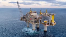 Troll A platform in the North Sea Troll A platform in the North Sea