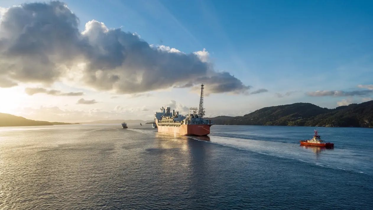 Johan Castberg FPSO heading for the field in Barents Sea