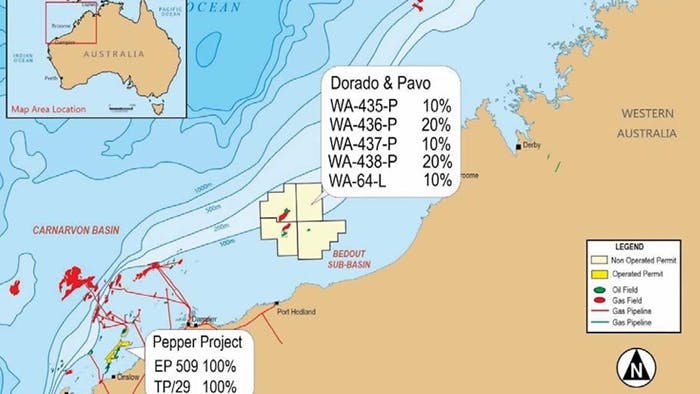 Carnarvon Energy's project map