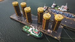 CFE Engineer's first six suction piles CFE Engineer's first six suction piles