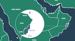 Masirah Oil's offshore Oman map Masirah Oil's offshore Oman map