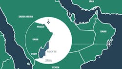 Masirah Oil's offshore Oman map Masirah Oil's offshore Oman map