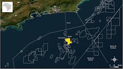The 9-BUZ-99D-RJS well is located in the western region of the Búzios field, located some 189 kilometers off the coast of Rio de Janeiro at a water depth of 1,940 meters. The 9-BUZ-99D-RJS well is located in the western region of the Búzios field, located some 189 kilometers off the coast of Rio de Janeiro at a water depth of 1,940 meters.