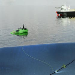 Render of TideWise USV in operation Render of TideWise USV in operation