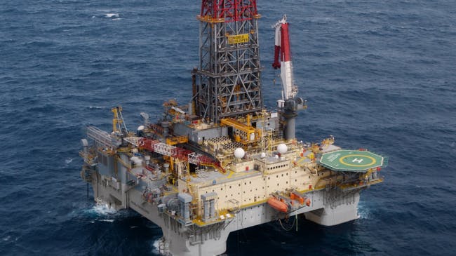 Noble Developer offshore rig