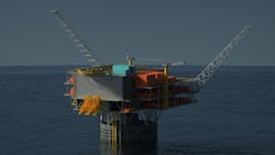 Conceptual hydrogen plant layout for repurposed large oil and gas asset Conceptual hydrogen plant layout for repurposed large oil and gas asset