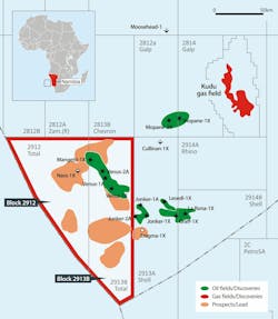 Map of Africa Oil's offshore Namibia assets (as of May 2024) Map of Africa Oil's offshore Namibia assets (as of May 2024)