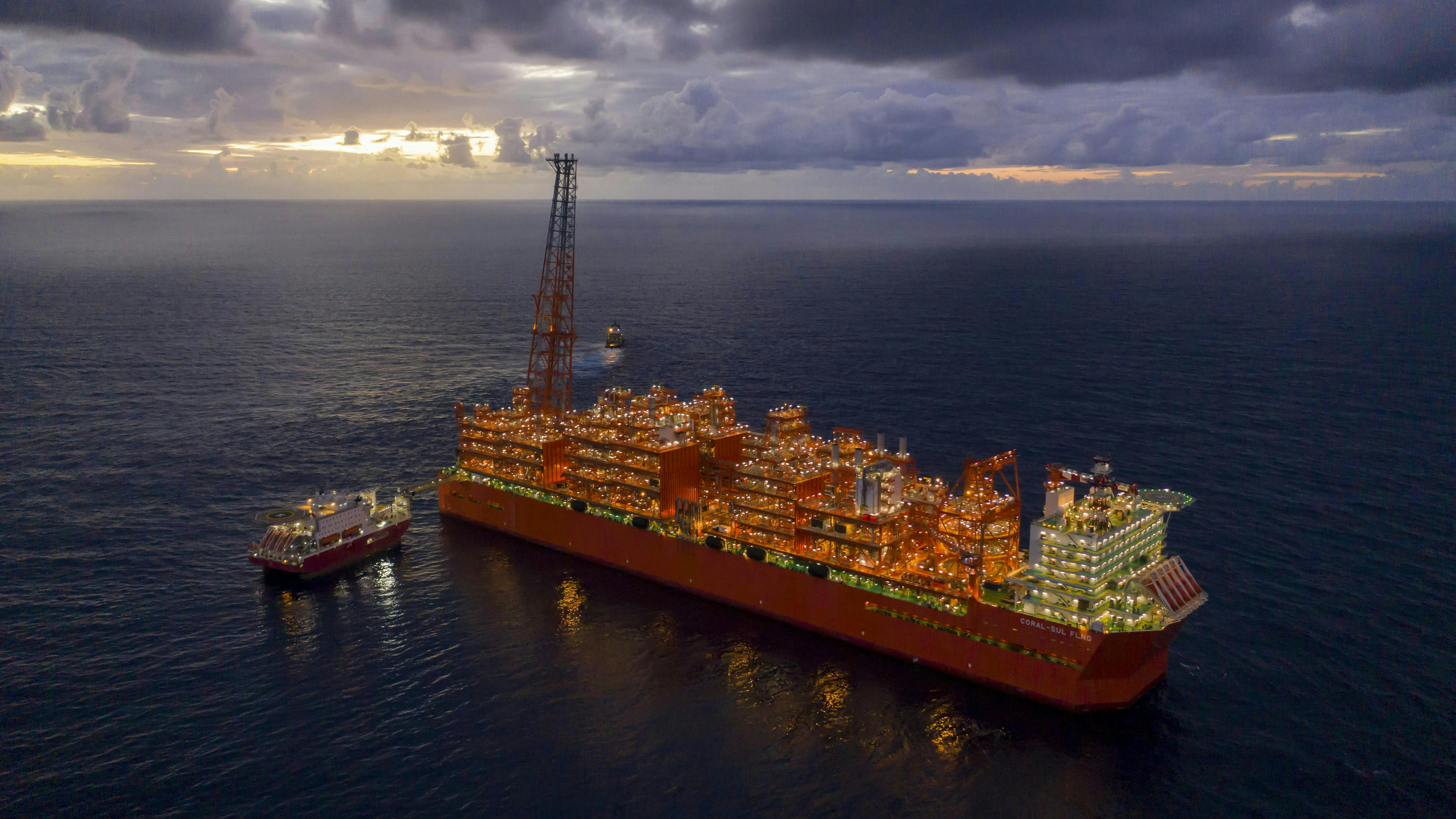 Coral South FLNG vessel Coral South FLNG vessel