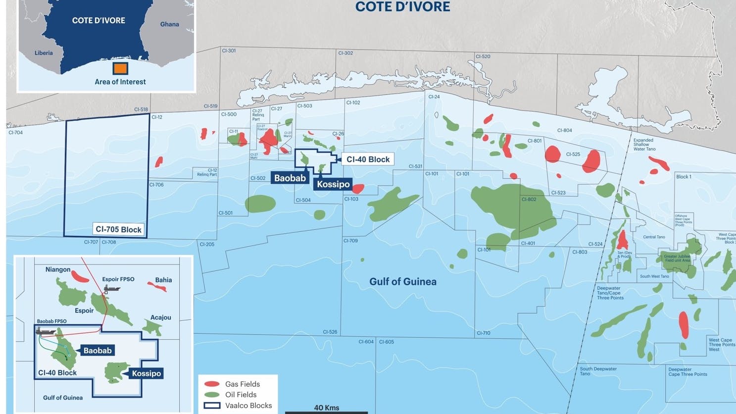 offshore C&ocirc;te D&rsquo;Ivoire CI-705 Block