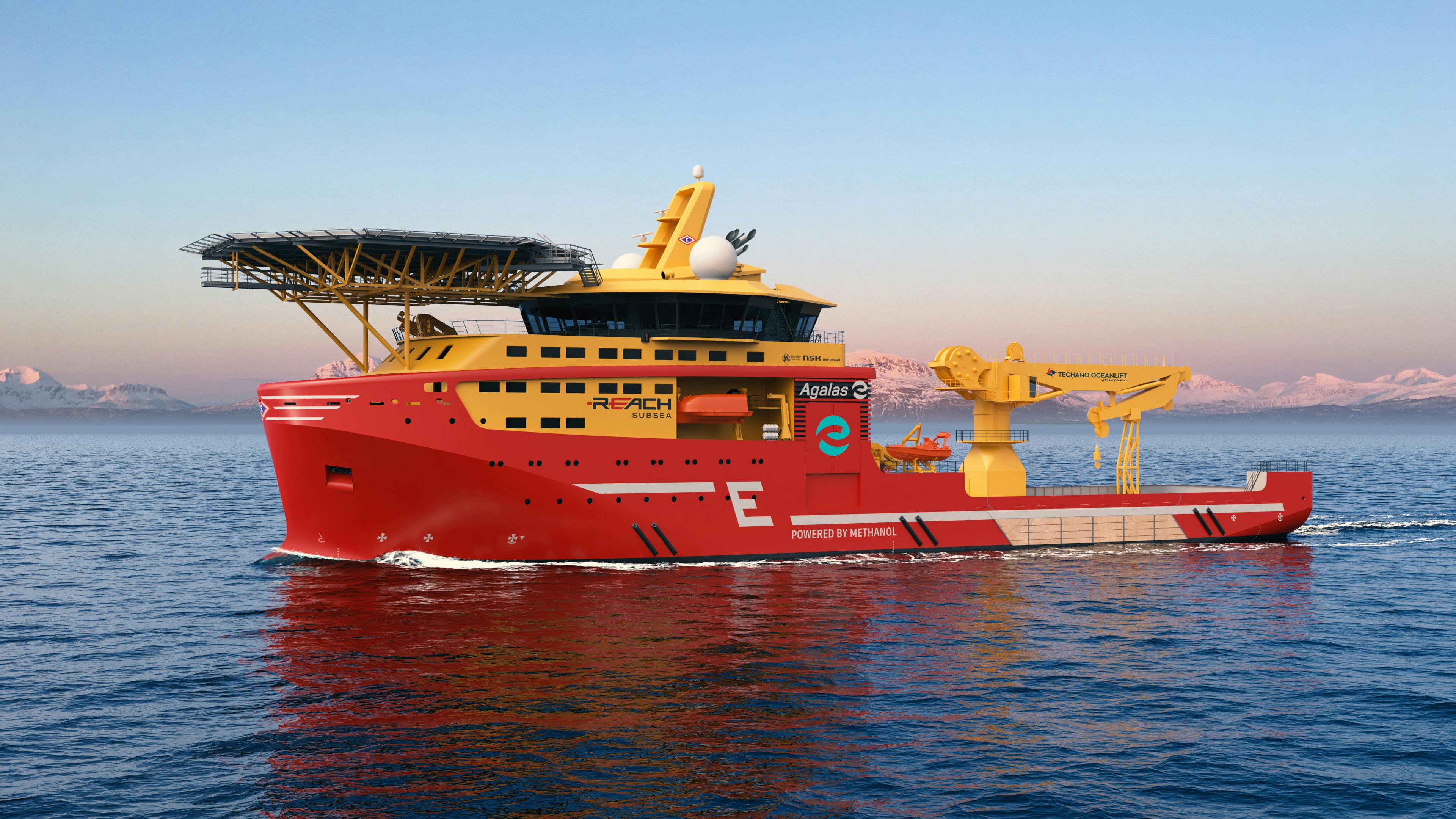 Sefine Shipyard will provide knuckle boom crane for a new construction support vessel