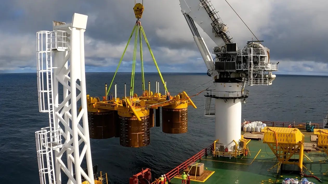 Subsea template installation for Halten East