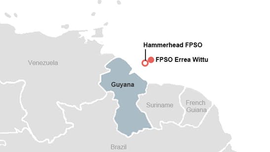 MODEC FPSO vessels offshore Guyana